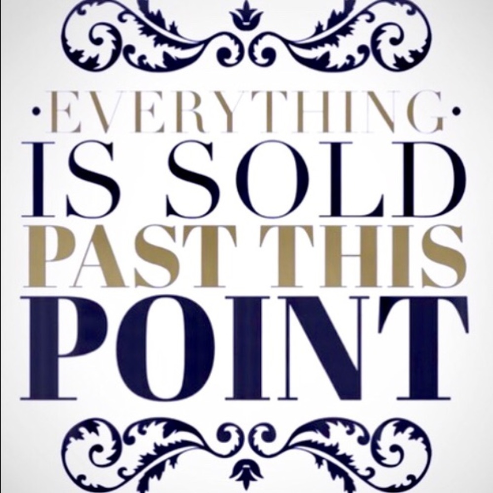 Sold Past This Point